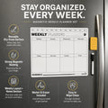 Fridge Magnetic Dry Erase Weekly Planner Whiteboard Board Magnetic Whiteboard Planner Richie's Default Title