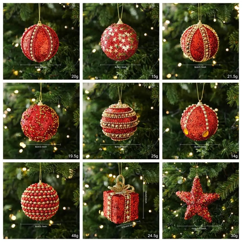 Pearl Foam Christmas Ball Ornament | Ribbed Wave Tree Decor Christmas Tree Ornament Richie's