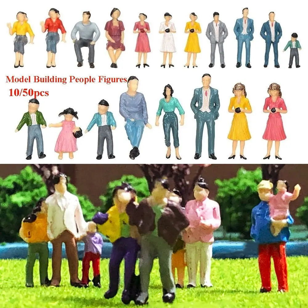 Scale Model People Figures 1:25–1:300 Mixed Poses 10/50pcs Model Miniature Figures Richie's