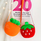 Cute Plush Strawberry Kids Mini Shoulder Bag & Coin Purse Kids Shoulder Bag Richie's