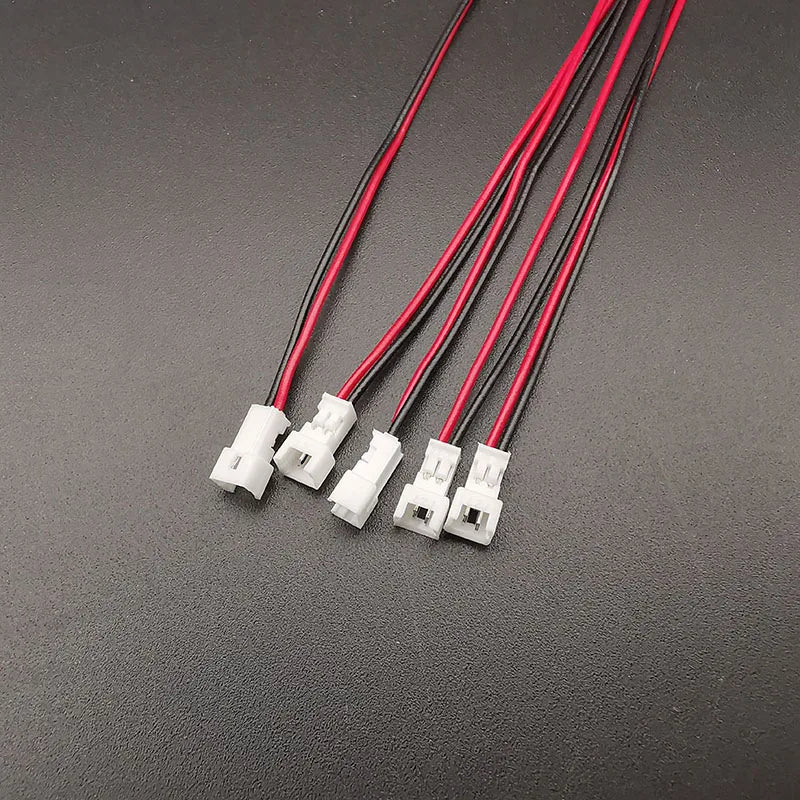 5 Pairs JST 1.25mm 2-Pin Connectors Male Female 28AWG Wire Electrical Connector Richie's