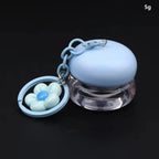 Refillable Mini Lip Balm Jar 5g with Keychain Pendant Lip Balm Container Richie's