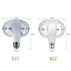 6W LED Rotating Crystal Ball Disco Bulb B22 E27 Stage Light LED Stage Light Bulb Richie's
