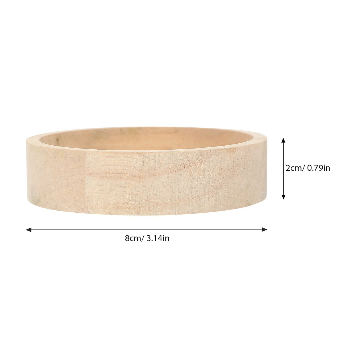 Natural Wood Pet Food Bowl for Hamsters & Small Animals Small Animal Feeder Richie's