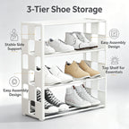 4-Tier Free Standing Shoe Rack – Space Saving Shoe Organizer Shoe Rack Richie's