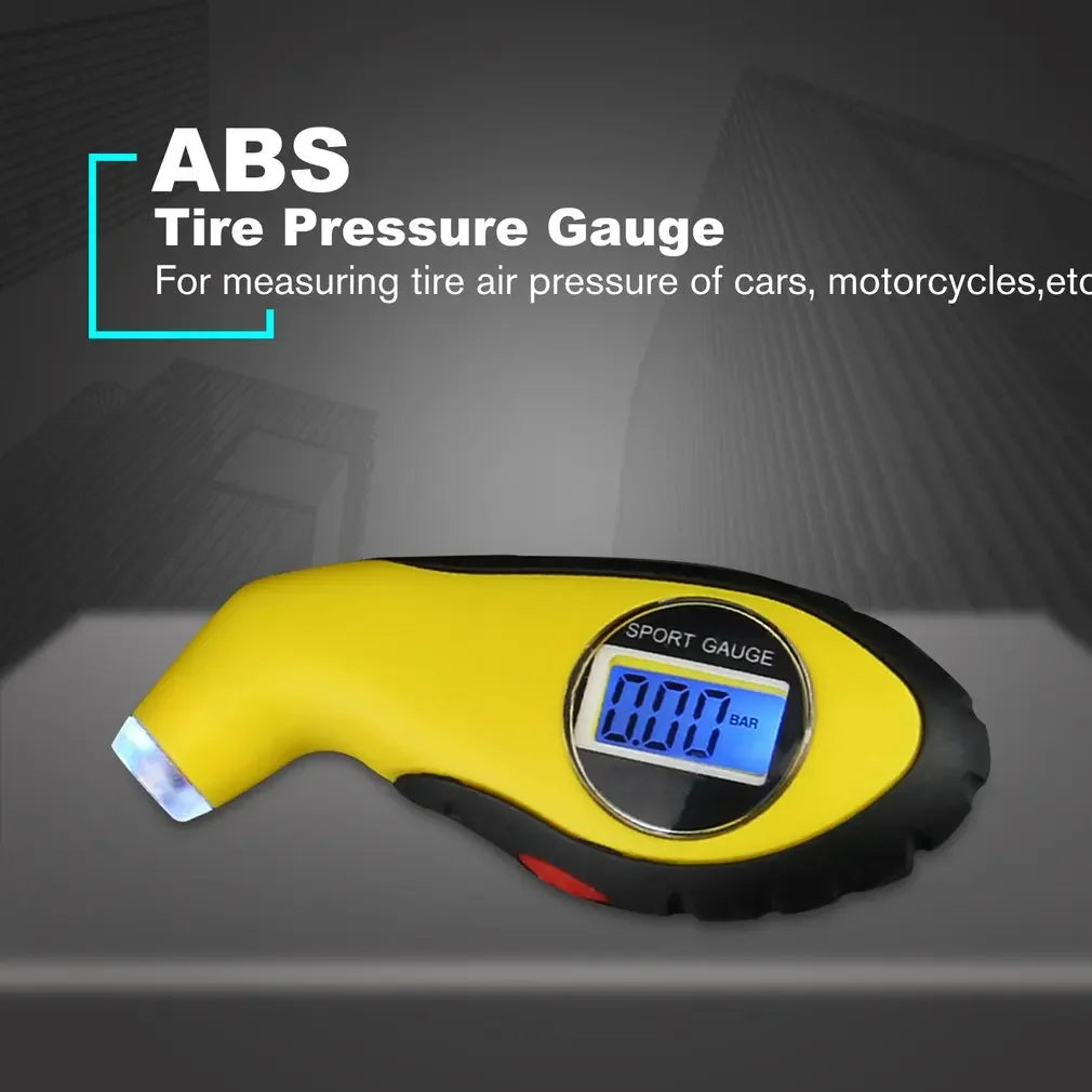 LCD Digital Tire Pressure Gauge 0–100 PSI | Car & Motorcycle Tire Pressure Gauge Richie's