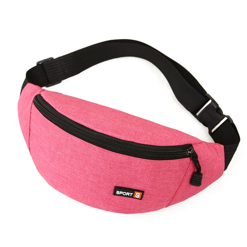 Waterproof Sport Waist Bag Fanny Pack for Men & Women Sport Fanny Pack Richie's rose pink