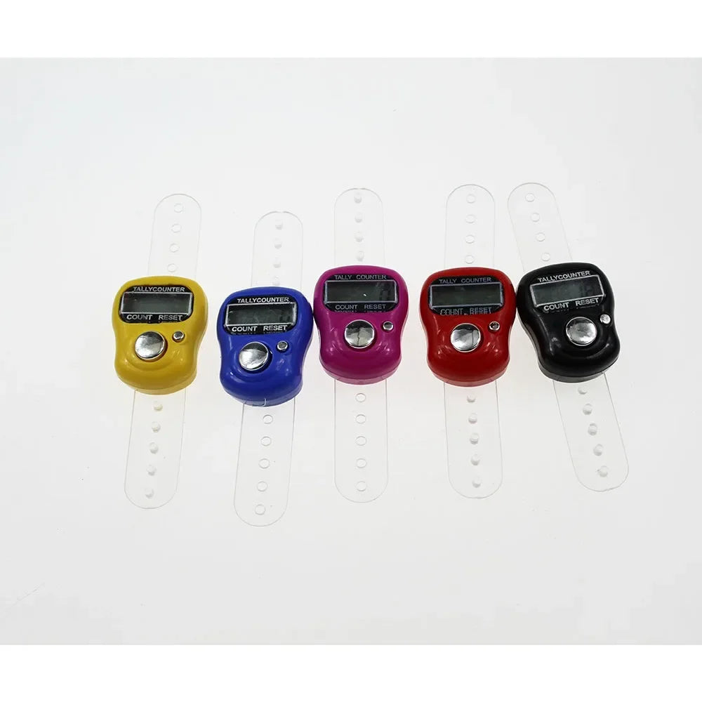 100pcs Mini Ring Finger Tally Counter LCD Digital 5-Digit Digital Tally Counter Richie's