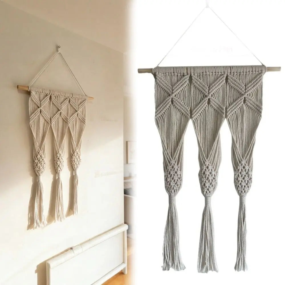 Nordic Boho Handwoven Macrame Tapestry 40x60cm Wall Decor Macrame Wall Hanging Richie's