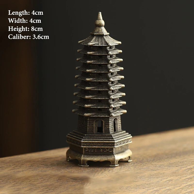 Vintage Alloy Incense Burner Stick Holder – Mini Hollow Censer
