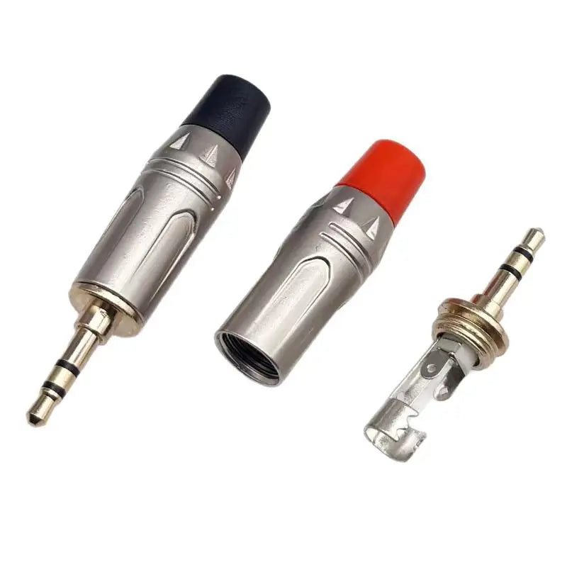 Gold-Plated 3.5mm Stereo Audio Plug DIY Headphone Jack Connector Audio Plug Connector Richie's