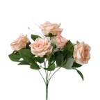 5-Head Silk Artificial Hydrangea Flowers – Lifelike Party Decor Artificial Silk Flowers Richie's Beige