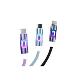 120W LED Glowing USB-A to Type-C Fast Charging Cable 1M USB Charging Cable Richie's