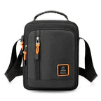 Men's Nylon Crossbody Messenger Bag – Casual Shoulder Handbag Men's Crossbody Bag Richie's black large