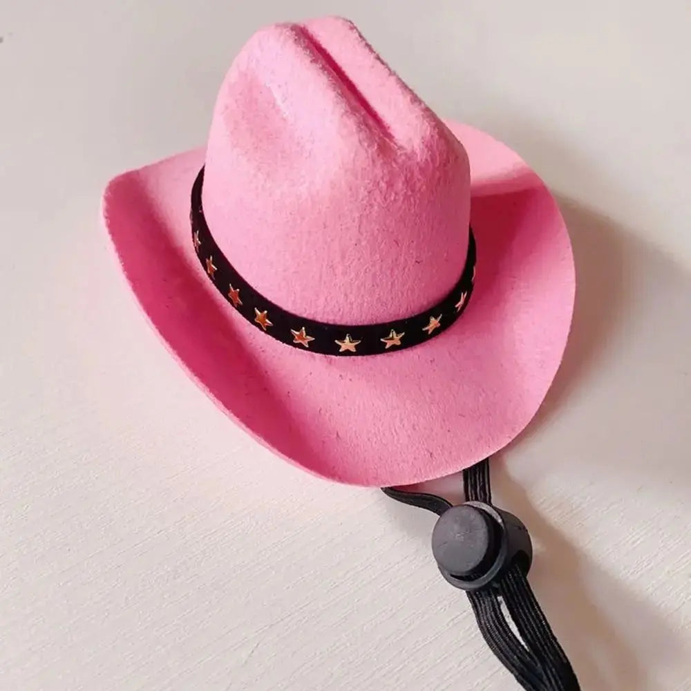 Adjustable Pet Cowboy Hat for Cats & Small Dogs | Summer Pet Costume Hat Richie's