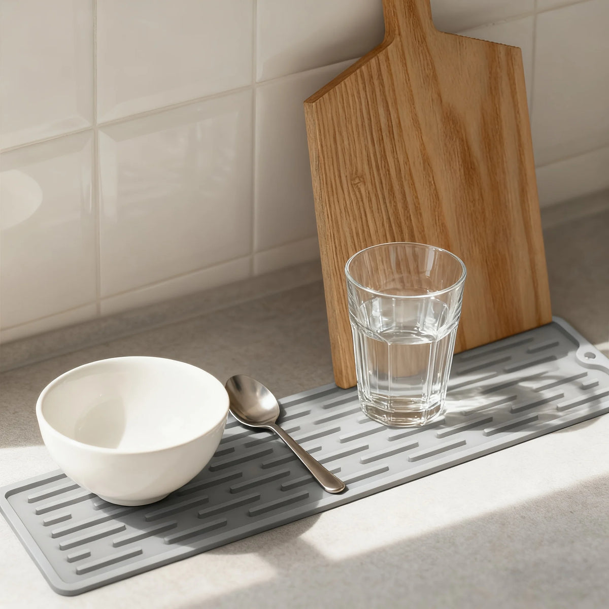 Non-Slip Silicone Dish Rack & Utensil Holder with Drainage Silicone Dish Rack Richie's