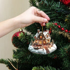 Acrylic Snow House Christmas Tree Hanging Ornaments Christmas Ornaments Richie's