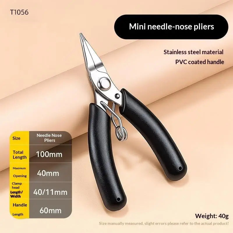 Mini Curved Needle Nose Pliers – Stainless Steel Non-Slip Grip Mini Needle Nose Pliers Richie's A1