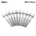 80mm Drum Tension Rods – 10-Piece Stainless Steel Kit Drum Replacement Parts Richie's A6