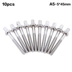 80mm Drum Tension Rods – 10-Piece Stainless Steel Kit Drum Replacement Parts Richie's A6