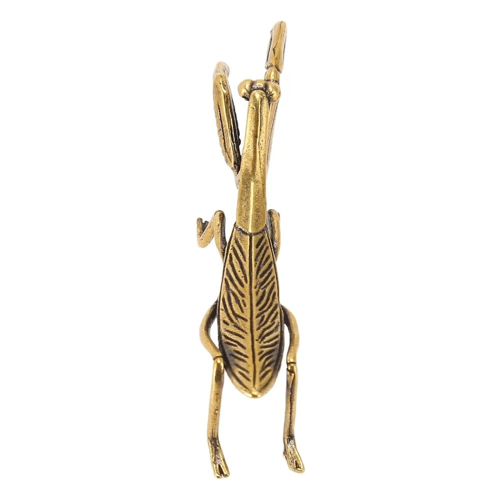 Solid Copper Praying Mantis Figurine Brass Collectible Ornament Copper Figurine Richie's