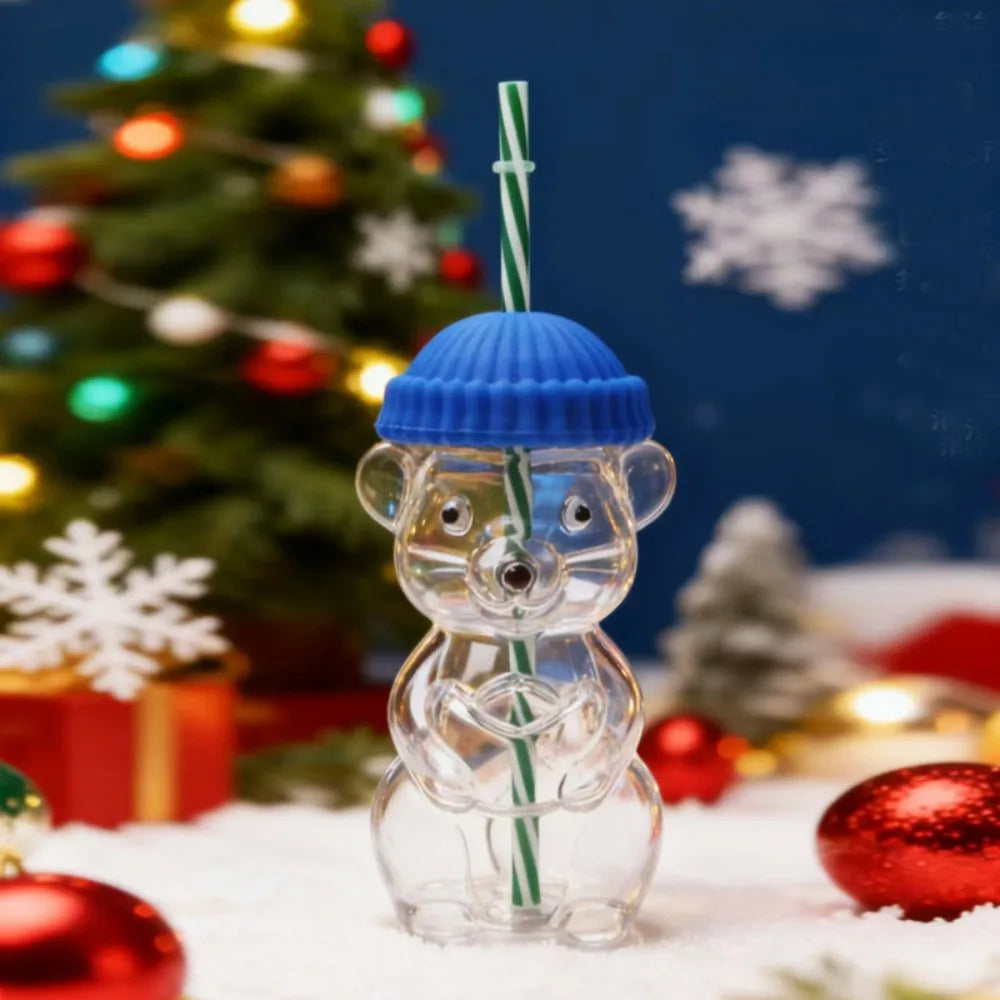 Mouse Glass Cup with Lid & Straw – Cute Borosilicate Mug Glass Novelty Mug Richie's Style 2