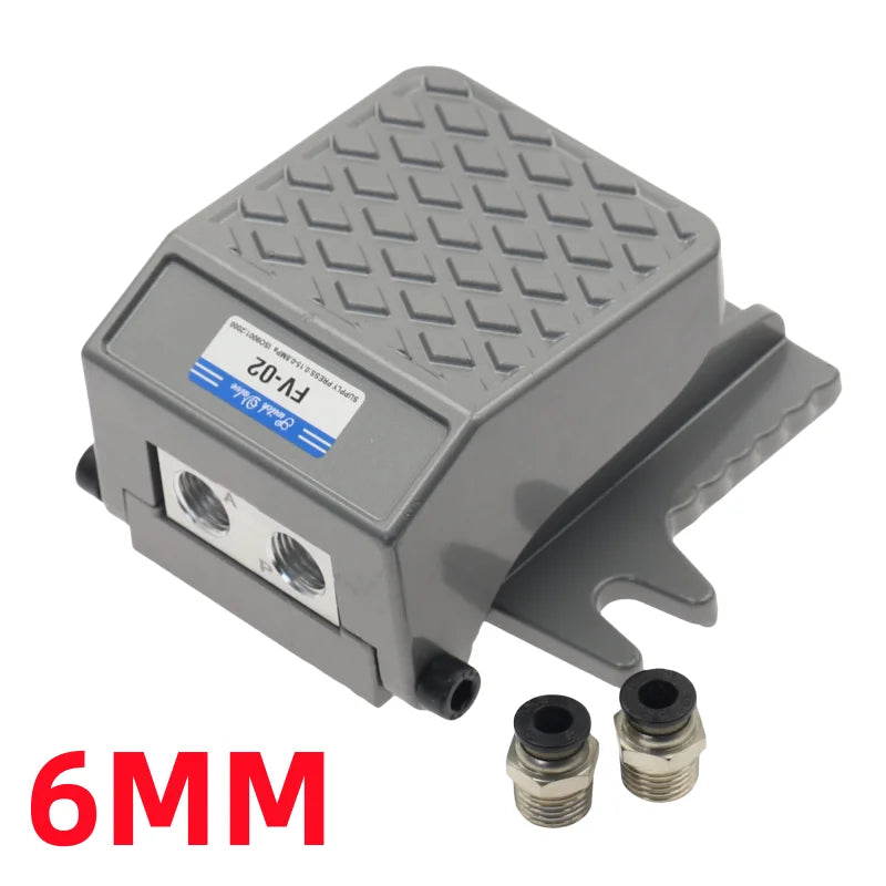 Pneumatic Foot Pedal Valve 1/4" BSP 2-Way 2-Position FV-02 Pneumatic Foot Valve Richie's FV-02 PC6mm China Mainland