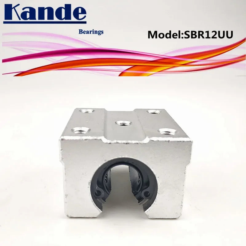 SBR12UU Open Bearing Block 4pcs – 12mm CNC Linear Guide Slide Linear Bearing Block Richie's