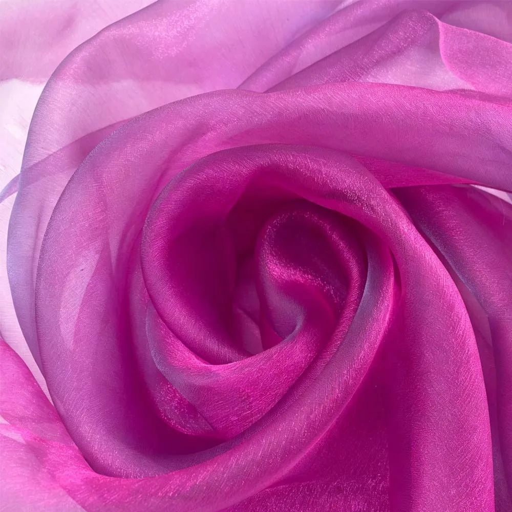 150x100cm Two-Tone Gradient Organza Fabric – Sheer Craft Yarn Organza Craft Fabric Richie's Purple 150 x100cm