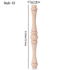 Vintage Wood Carved Furniture Leg – European Style Cabinet Foot Furniture Leg Richie's 12