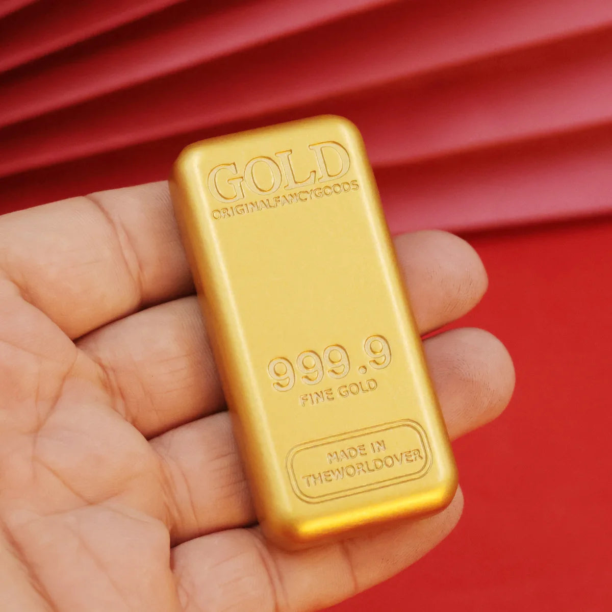 Realistic Gold Bar Replica – Metal Alloy Home & Office Decor Decorative Replica Richie's