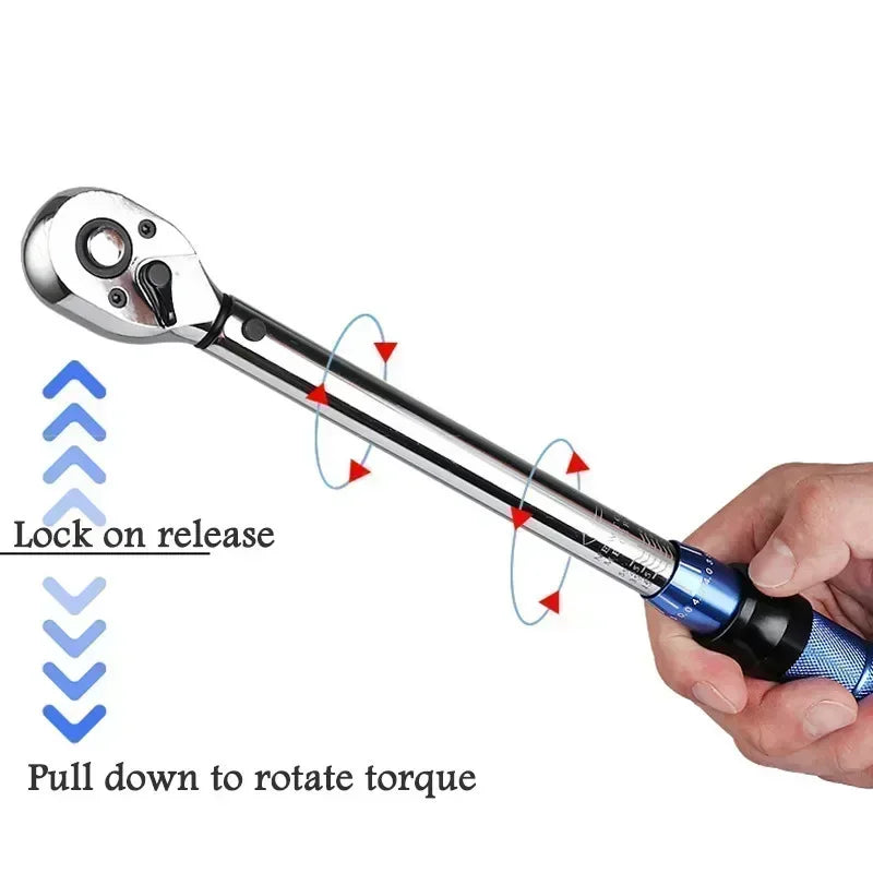 3/8" Drive Torque Wrench 5–60 Nm Ratchet Spanner ±3% Accuracy Torque Wrench Richie's