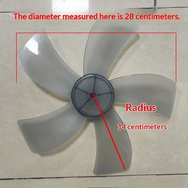 Universal Replacement Fan Blades 5-Blade Set 12–18 Inch with Nut Fan Blade Replacement Richie's 12inch