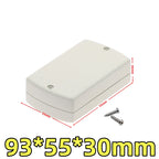 ABS Plastic Waterproof Electronic Project Box Enclosure Case Electronic Enclosure Box Richie's 93x55x30mm-grey