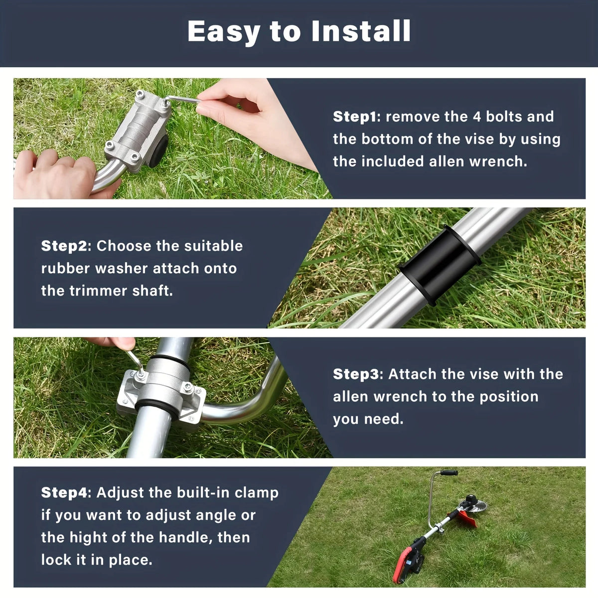 Ergonomic Trimmer Handle Grip for Weed Eater & Lawn Trimmer Trimmer Grip Handle Richie's
