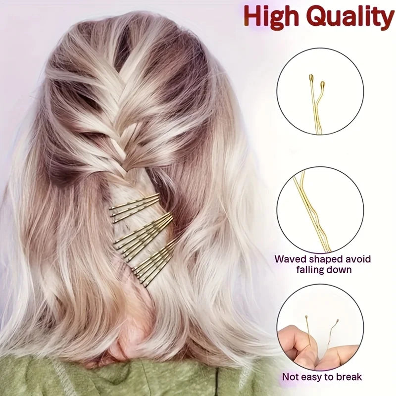 50pcs Wave Hair Clips – Barrettes for Women, Salons & Weddings Hair Clips Barrettes Richie's