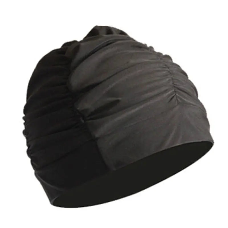 Women's Long Hair Swim Cap – Elastic Nylon Turban Bathing Cap Swim Cap Richie's