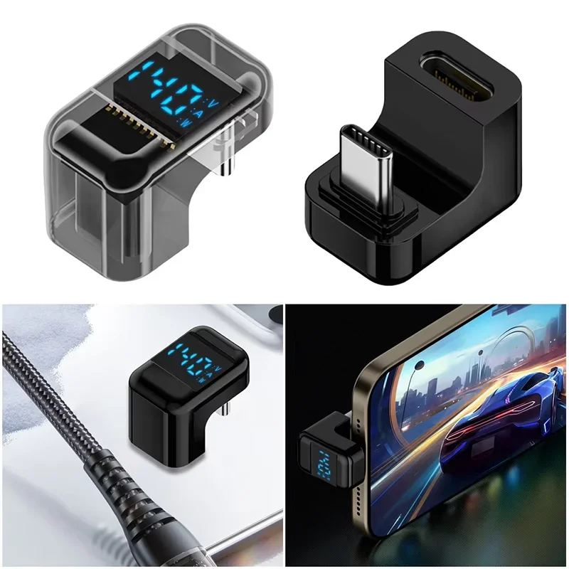90° USB-C Adapter 40Gbps USB4 PD 140W 8K Thunderbolt 3/4 USB-C Adapter Richie's
