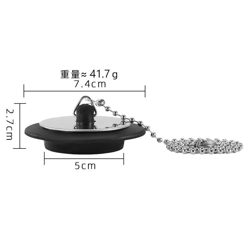 Stainless Steel Sink Stopper with Chain – Leak-Proof Drain Sink Drain Stopper Richie's I