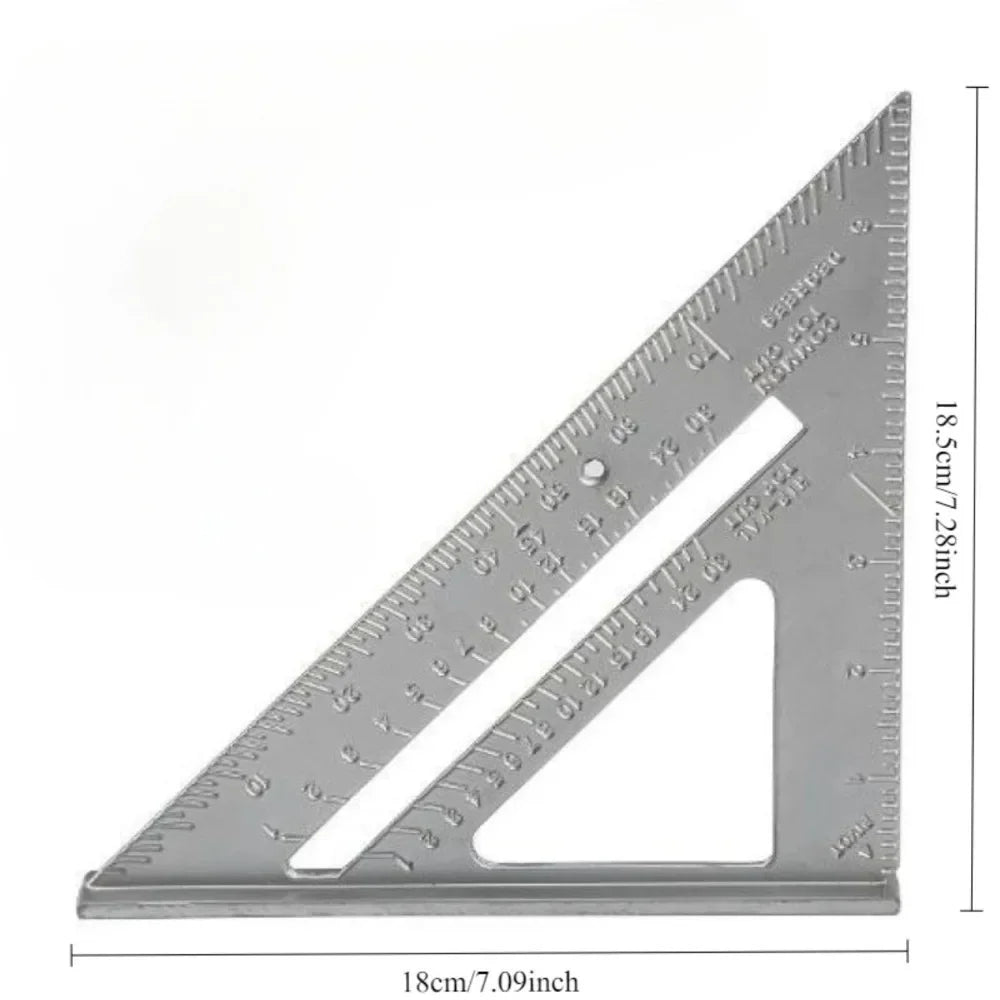 7" Aluminum Alloy Triangle Ruler – Woodworking Angle Tool Woodworking Angle Ruler Richie's