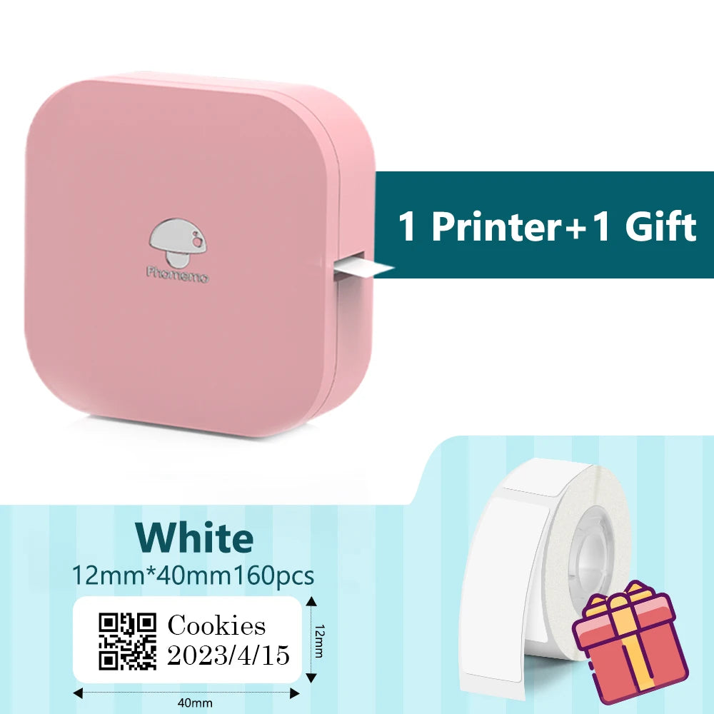 Phomemo Q31 Bluetooth Thermal Label Maker – Portable, Ink-Free Thermal Label Printer Richie's Q30 Pink Printer CN