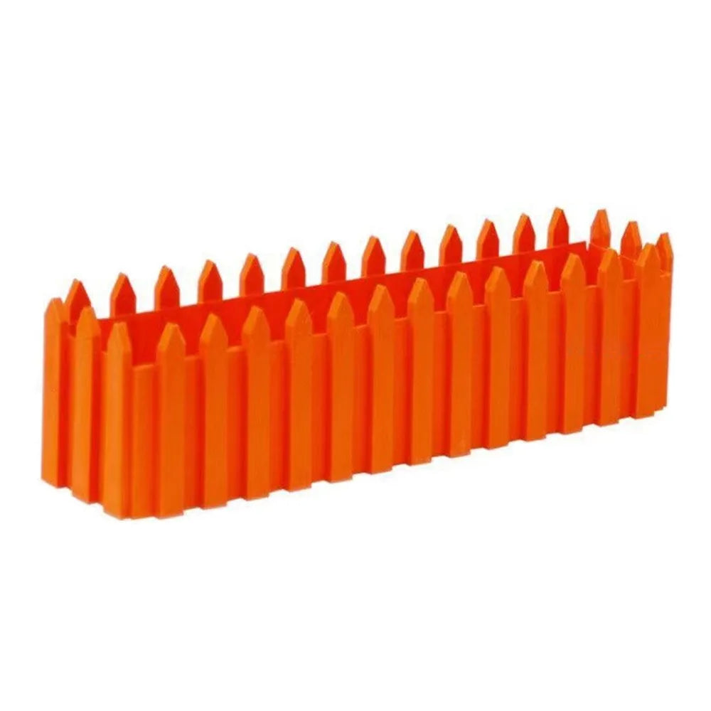 Rectangular Fence Flower Pots – Reusable Seedling Starter Trays Fence Planter Pot Richie's Orange