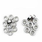 10pcs Miniature Ball Bearings MR52ZZ–MR105ZZ Metal Shield Miniature Ball Bearings Richie's