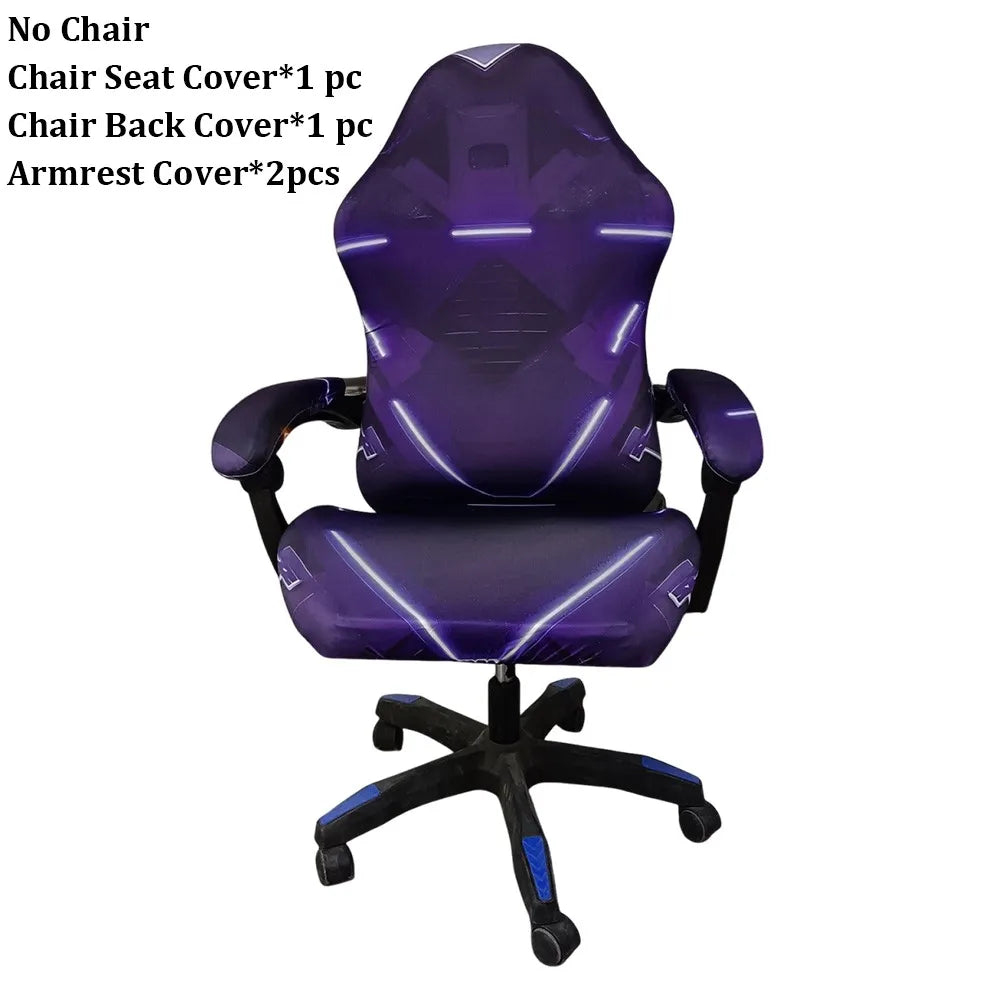 Stretchy Gaming Chair Cover Set – Breathable Anti-Slip Polyester Chair Cover Set Richie's Style 4