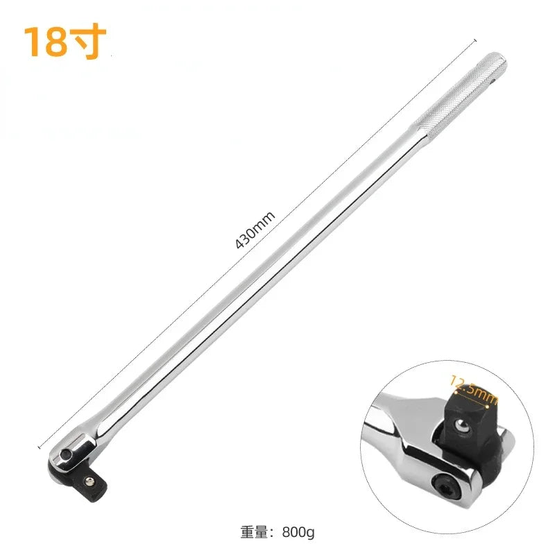 1/2" Drive Flex Head Breaker Bar – CRV Steel Extra Torque Flex Head Breaker Bar Richie's 18 inch