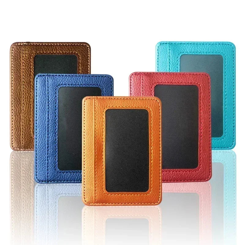 Ultra-Thin PU Leather Mini Wallet – 4-Slot Card Holder Slim Card Holder Wallet Richie's