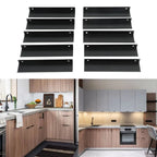 10pcs Black Aluminium Cabinet Edge Pulls Concealed Drawer Handles Cabinet Edge Pulls Richie's