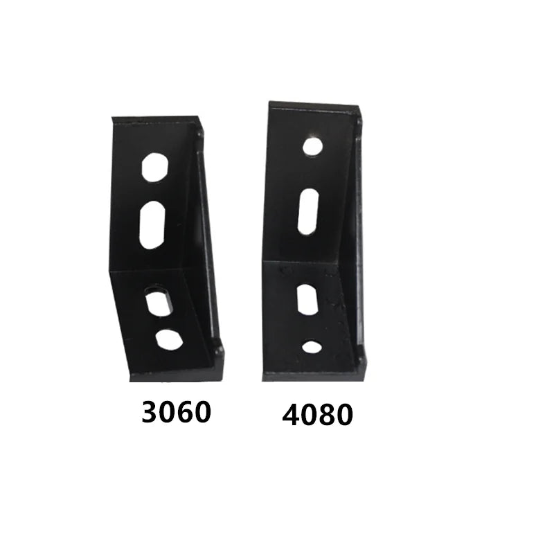 Black Aluminum Profile Corner Brackets 90° – 2020 to 6060 Corner Bracket Richie's