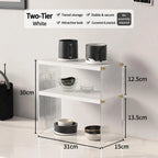 Acrylic Cup Storage Rack – Dust-Proof Tabletop Display Shelf Cup Storage Rack Richie's Type B-2 Layers