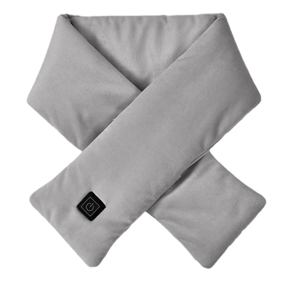 USB Electric Heated Scarf – Thermal Neck Wrap for Outdoor Use Electric Heated Scarf Richie's GRAY